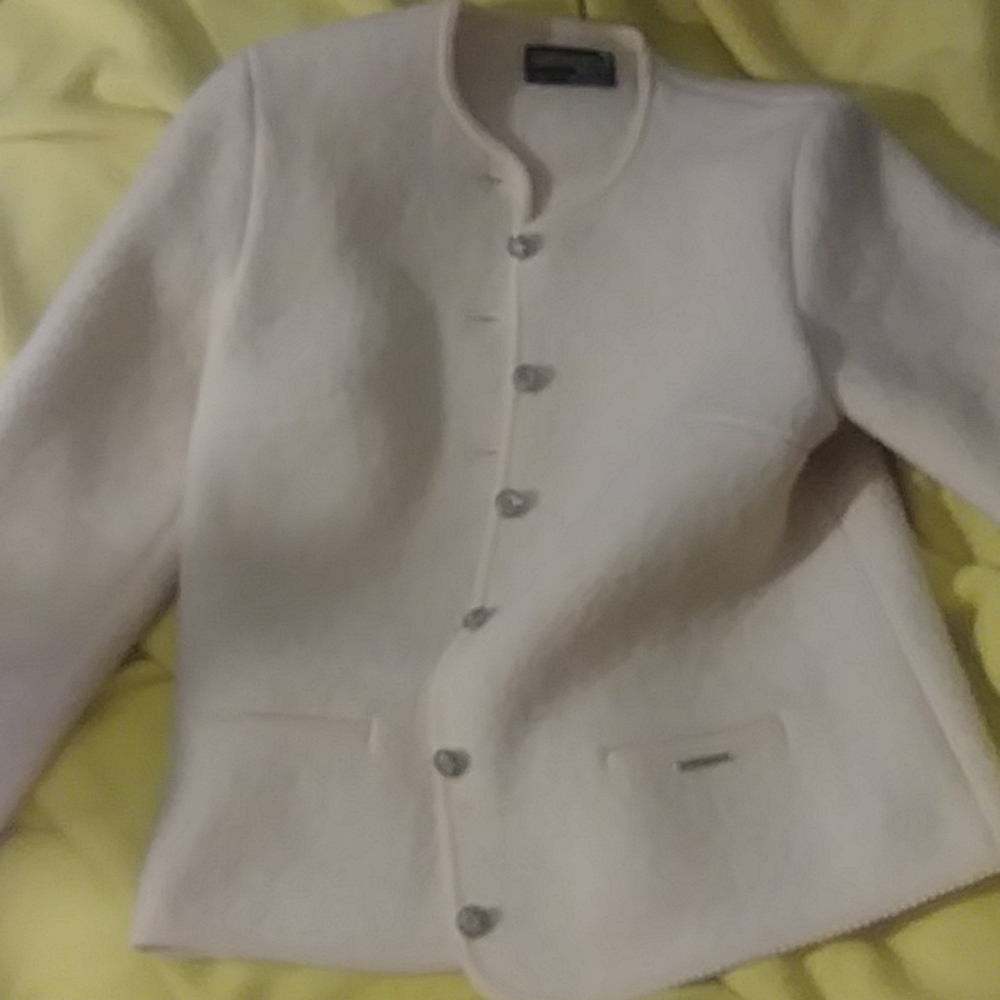 Geiger Tyrol boiled lambs wool button up sweater